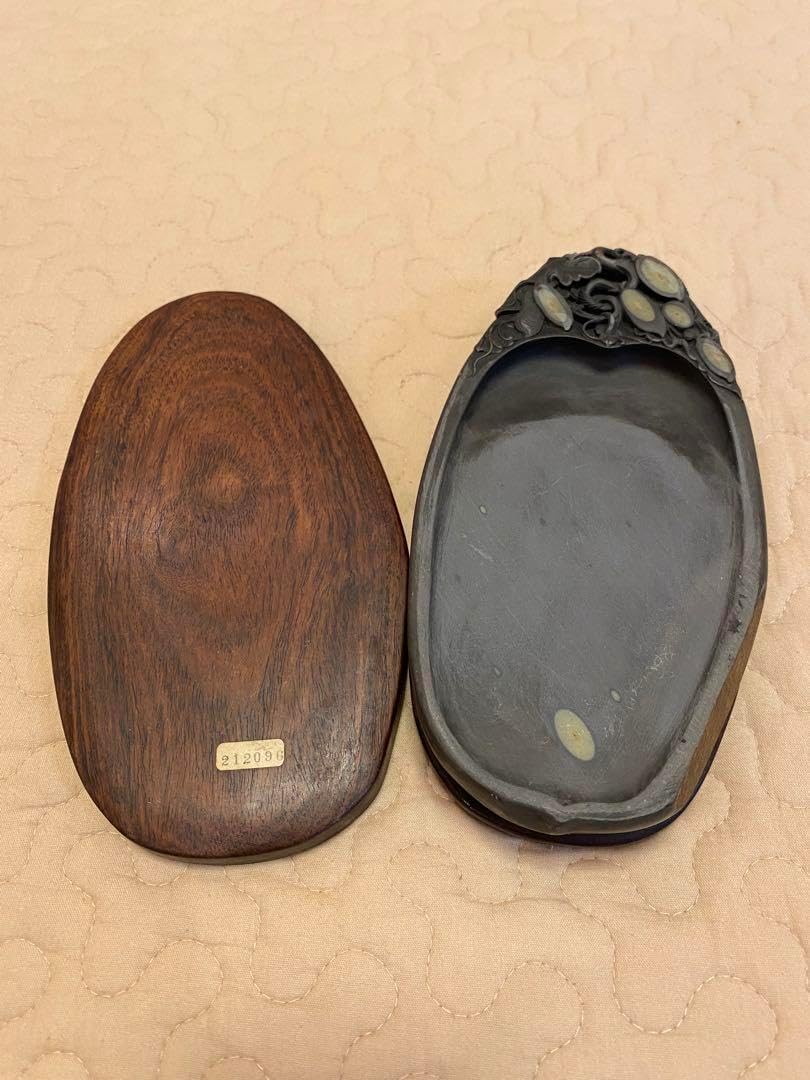 硯③年始端渓硯(麻子坑、眼入).2065sz 麻子坑端渓硯硯板